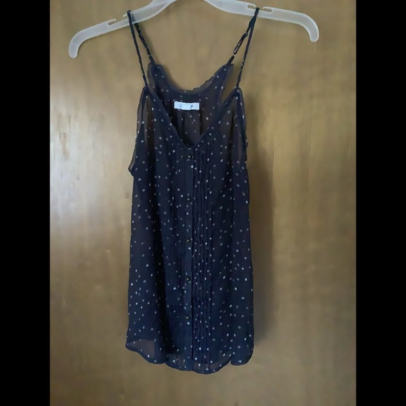 aerie Tops - Aerie Shear Sleeveless  Button Down Blouse